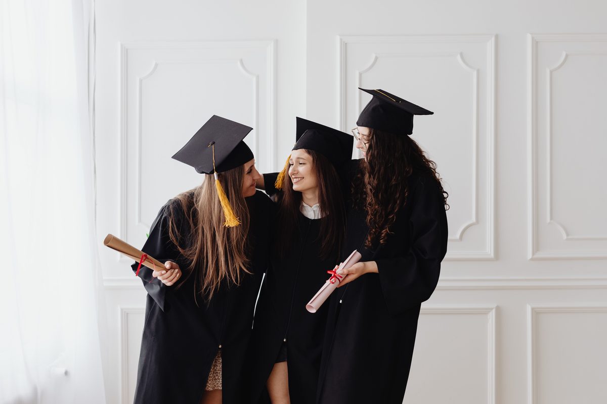 Graduates celebrating together